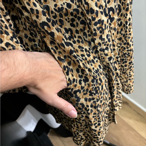 Zara long sleeve leopard babydoll dress - Picture 6 of 14